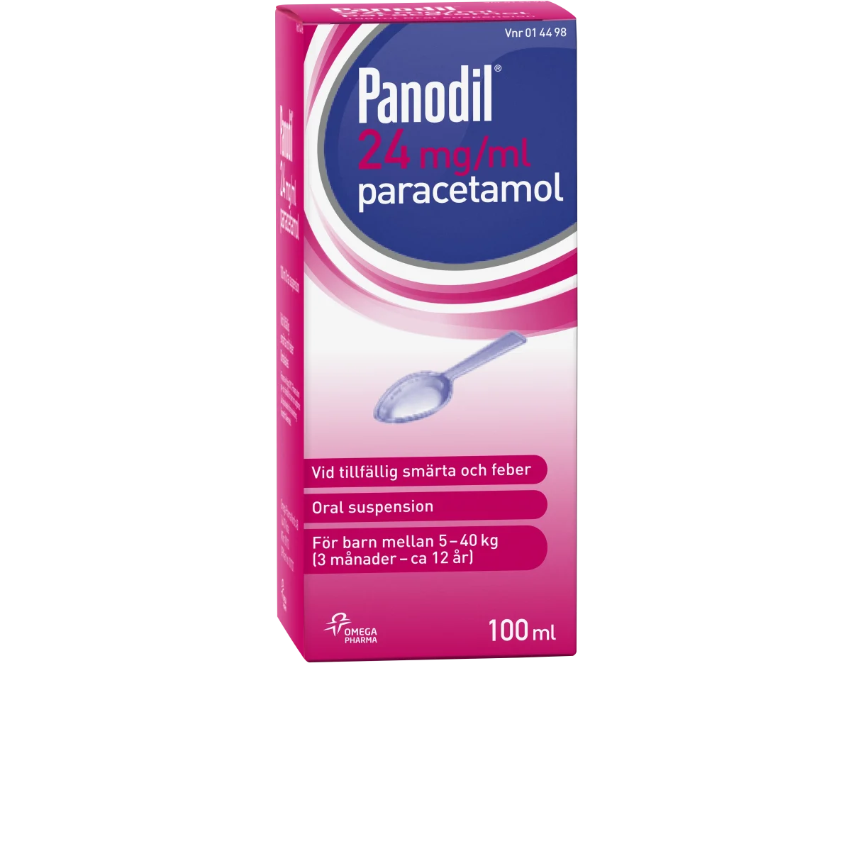 Panodil, oral suspension 24 mg/ml 100 ml