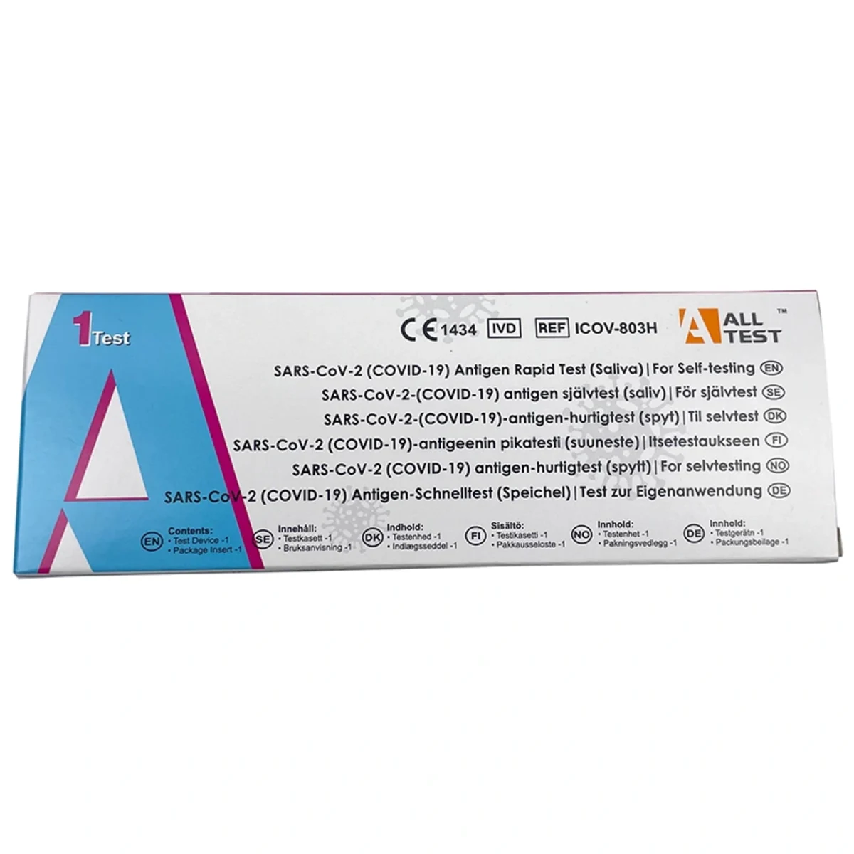 AllTest Antigen Saliv Självtest SARS-CoV-2-COVID-19 1-pack