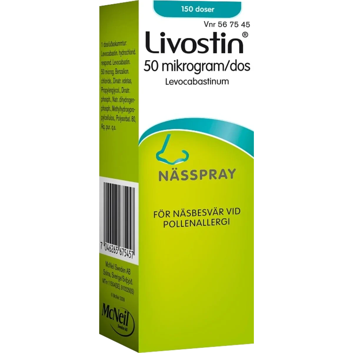 Livostin Nässpray 50 µg/dos 15 ml