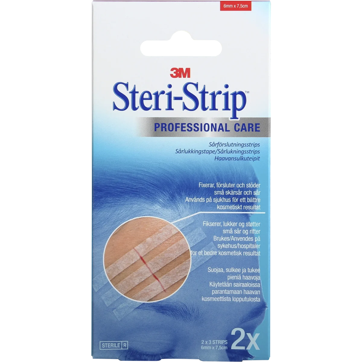 3M Steri-Strip suturtejp brun 6x75 mm 6 st