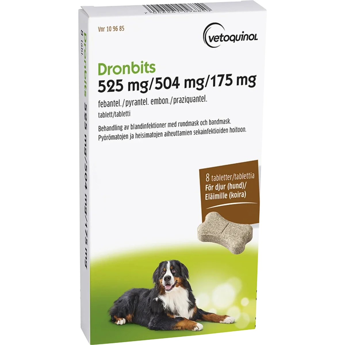 Dronbits tablett 525 mg/504 mg/175 mg 8 st