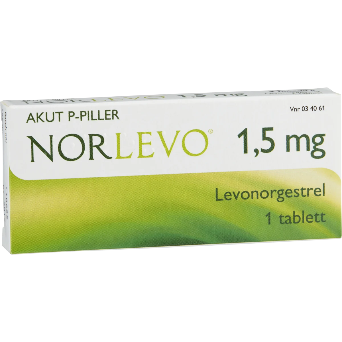 NorLevo tablett 1,5 mg, 1 st