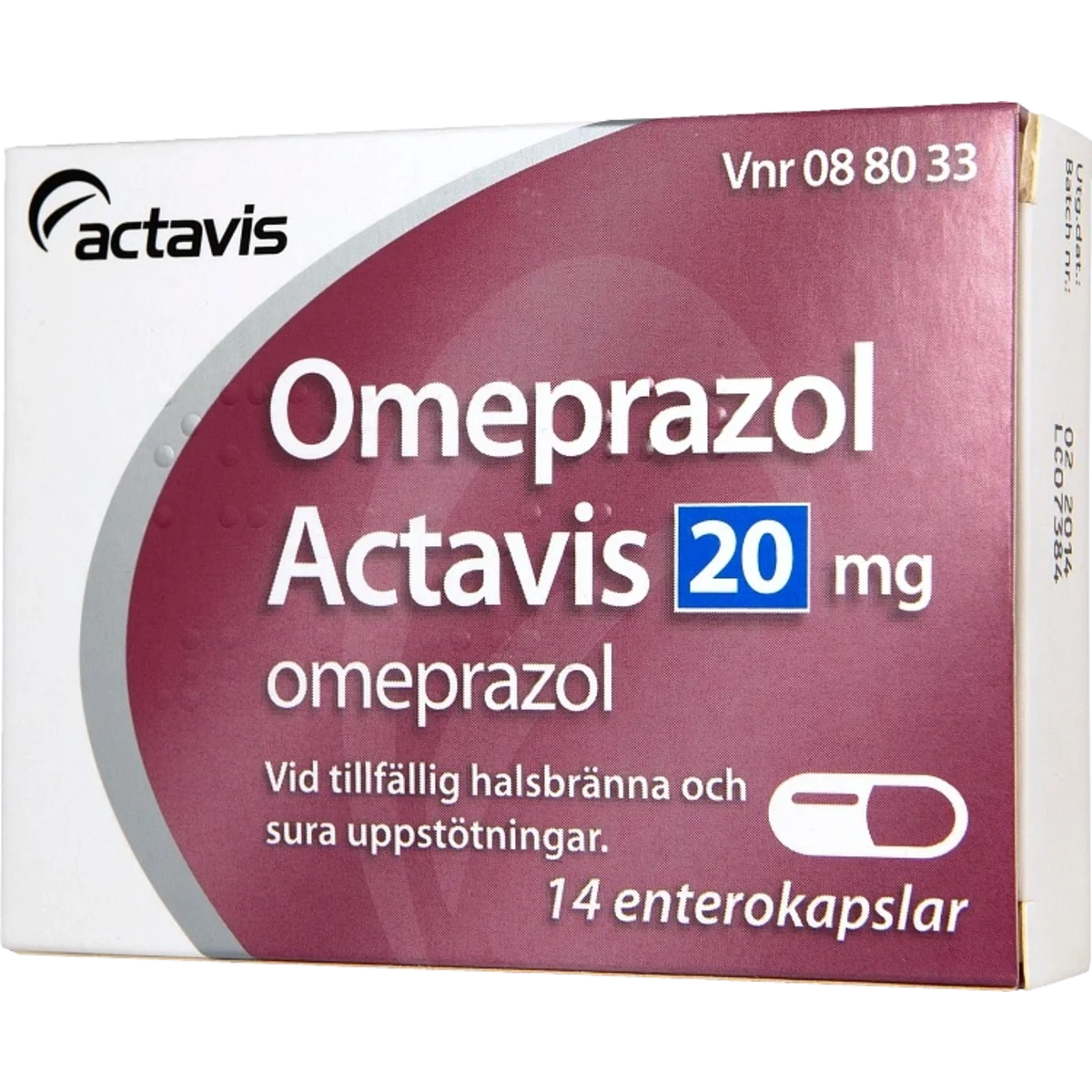 Omeprazol Actavis kapsel 20 mg 14 st
