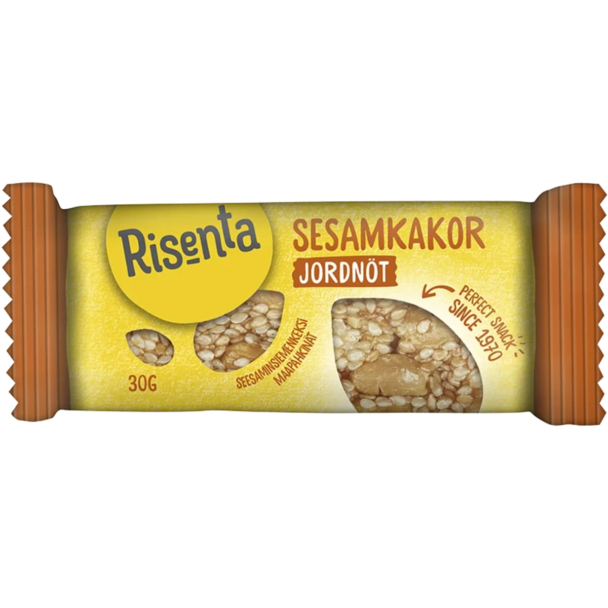 Risenta Sesamkakor Jordnöt 30 g
