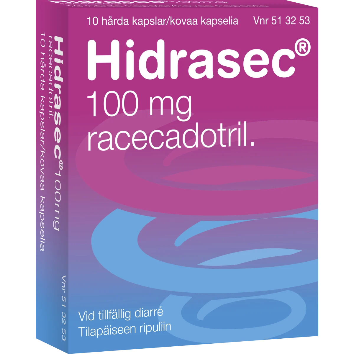 Hidrasec 100 mg 10 hårda kapslar