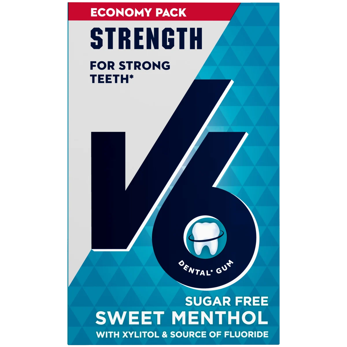 V6 Strenght Sweet Menthol tuggummi 70 g