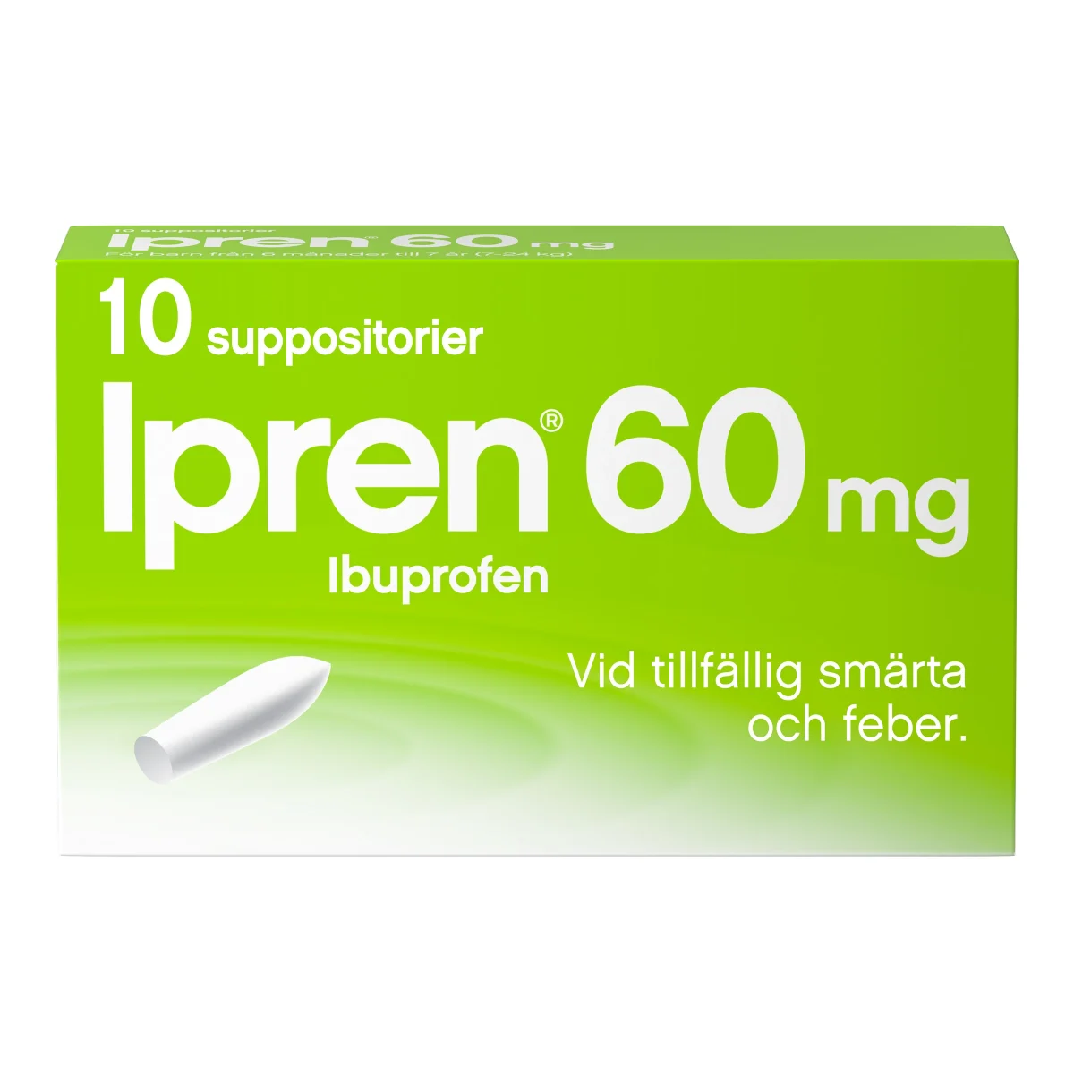 Ipren suppositorium 60 mg 10 st