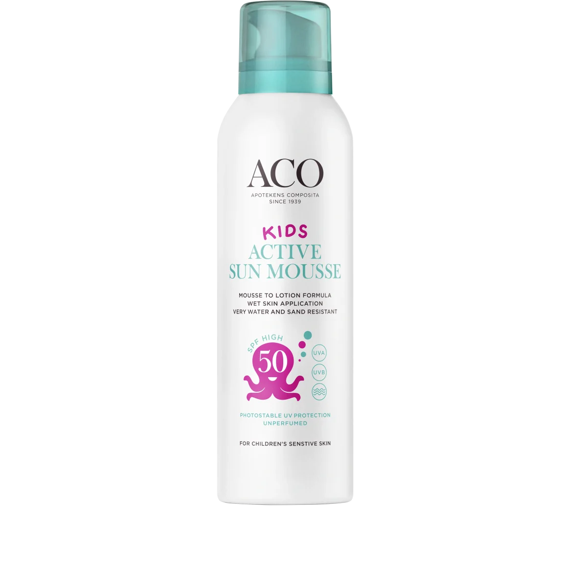 ACO Sun Kids Act Mousse SPF 50, 150 ml