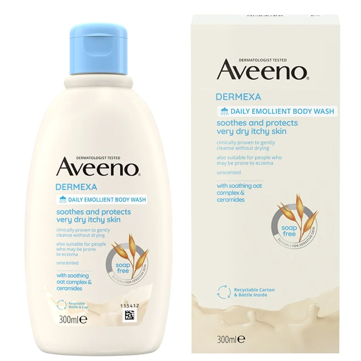 Aveeno Dermexa Daily Emollient Body Wash 300 ml