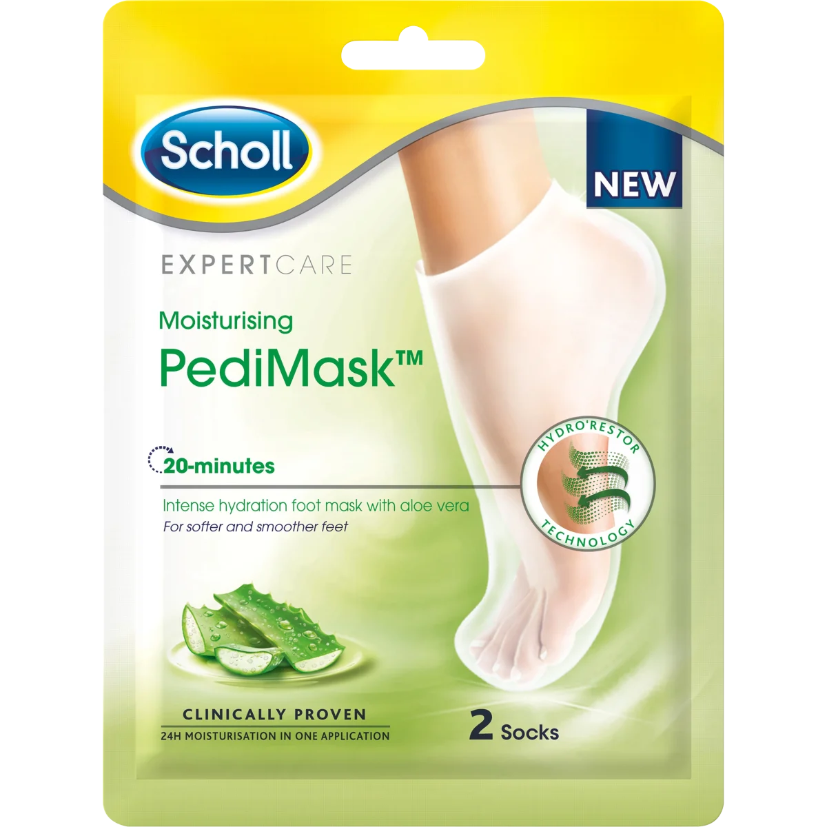 Scholl Fotmask Aloe Vera 1 par