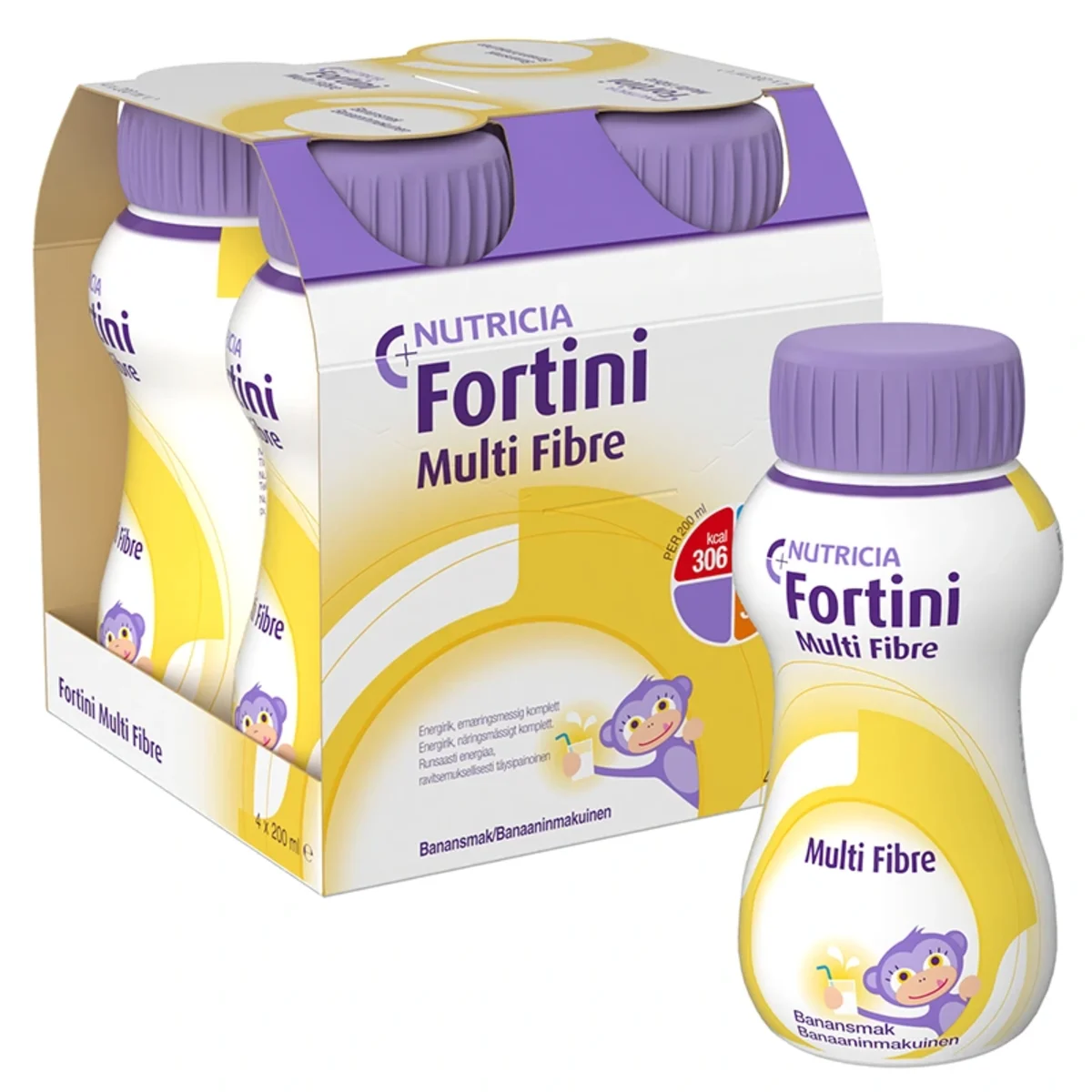 Fortini Multi Fibre Banan 4 x 200 ml