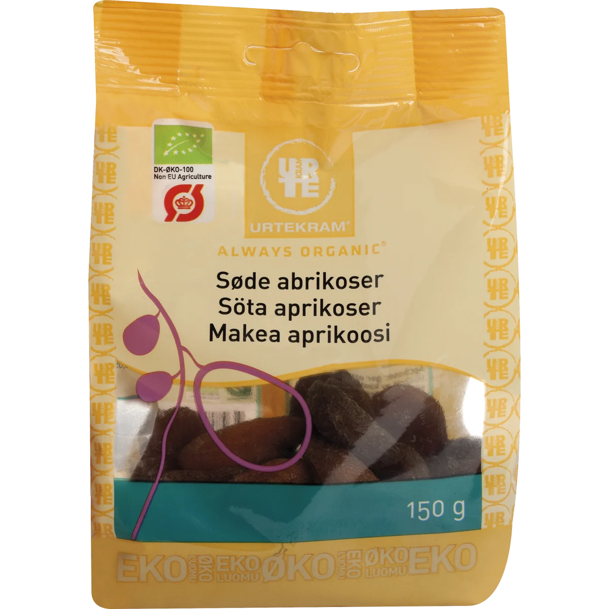 Urtekram Soltorkade Aprikoser Eko 150 g