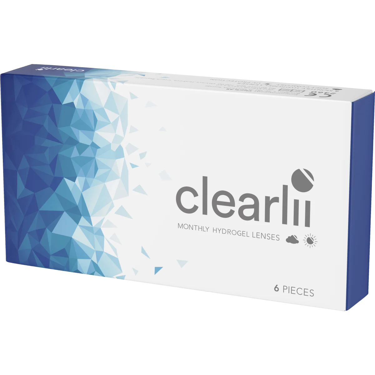 Clearlii Monthly Hydrogel Lenses månadslins 6-pack +3.00
