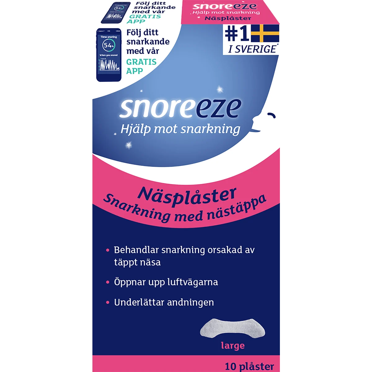 Snoreeze Näsplåster L 10 st