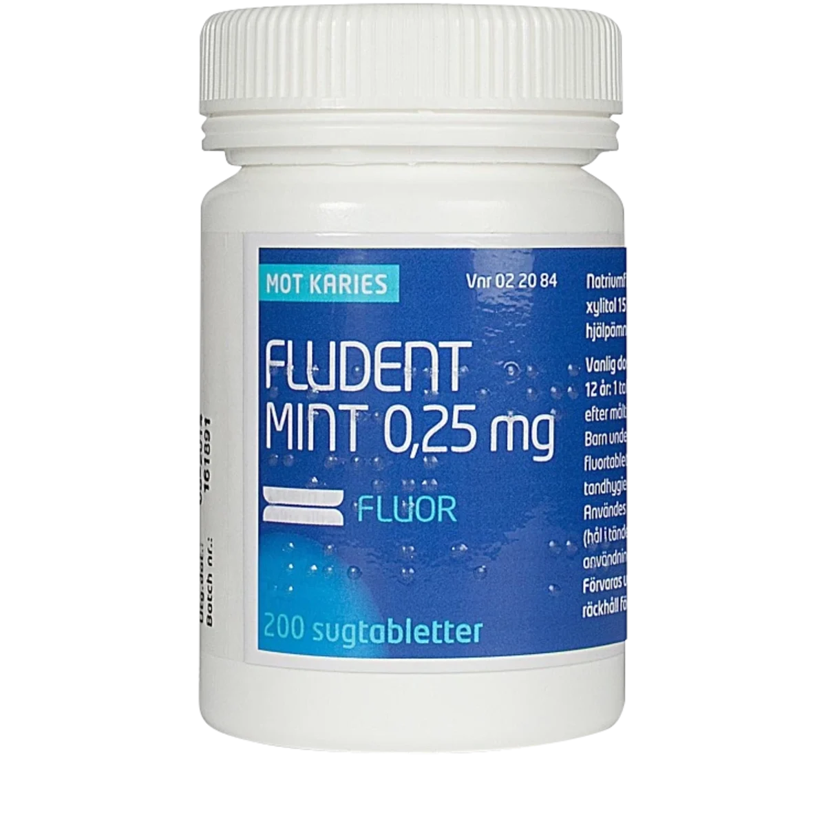 Fludent Mint, sugtablett 0,25 mg 200 st