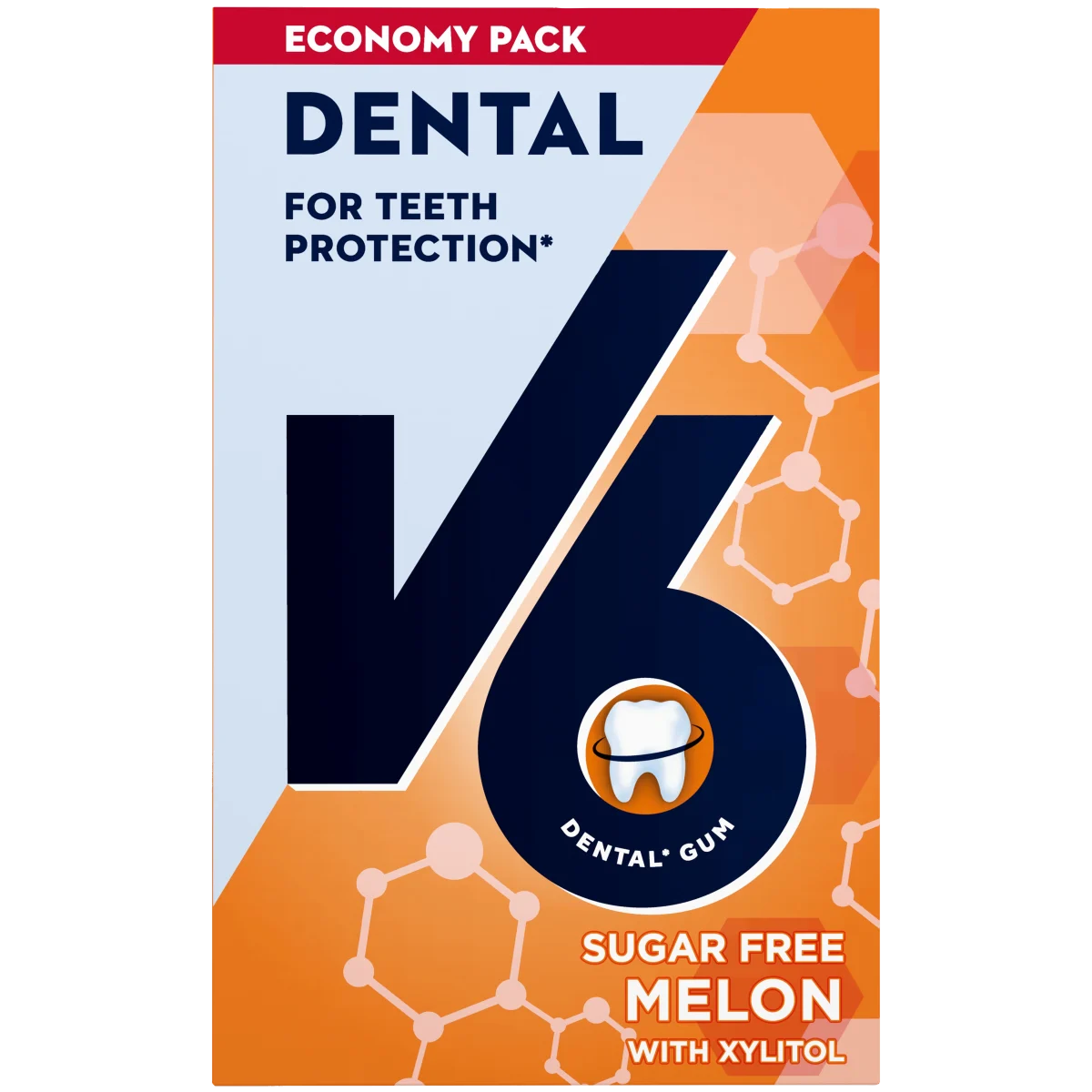 V6 Dental Melon tuggummi 70 g