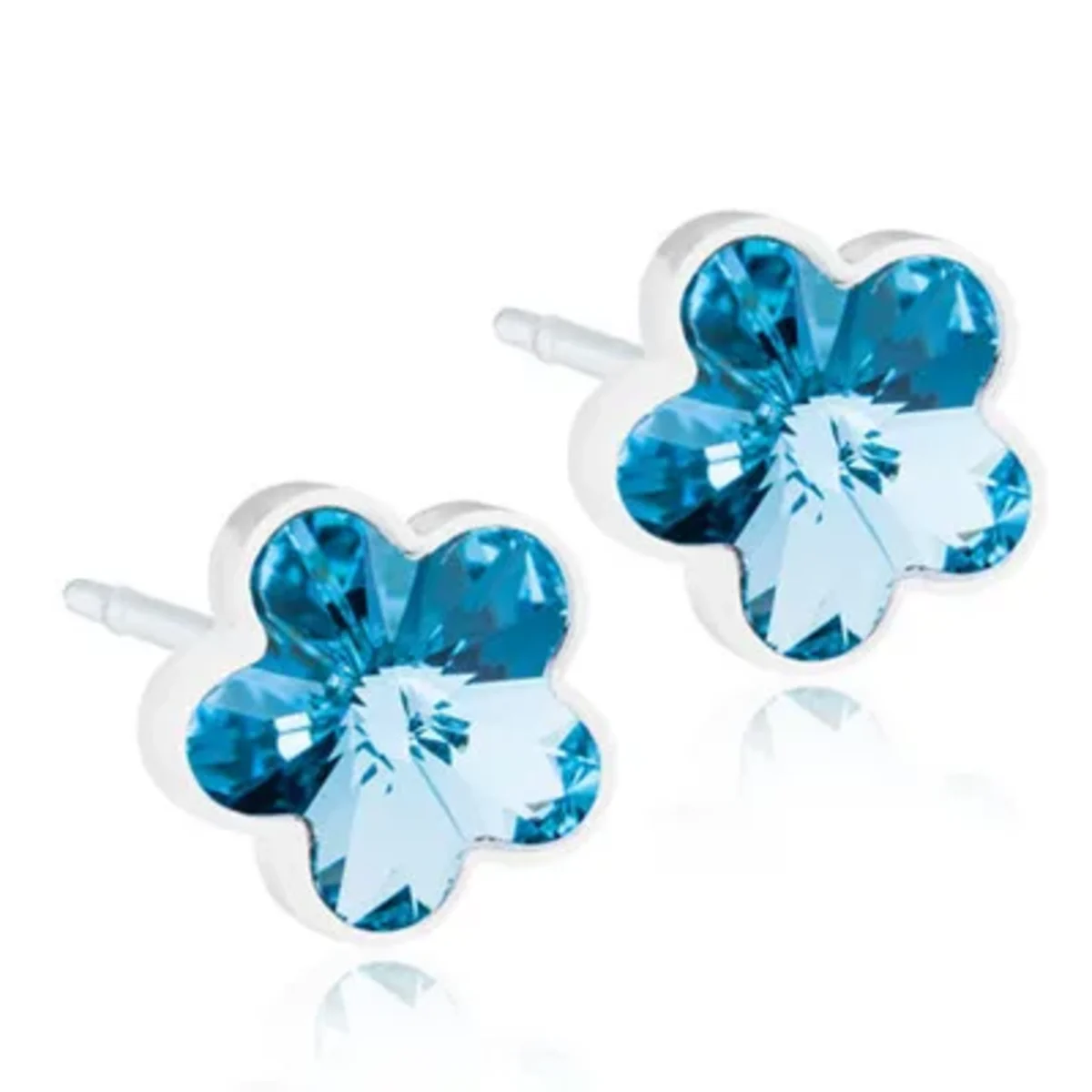 Blomdahl Flower Aquamarine Örhängen 6mm