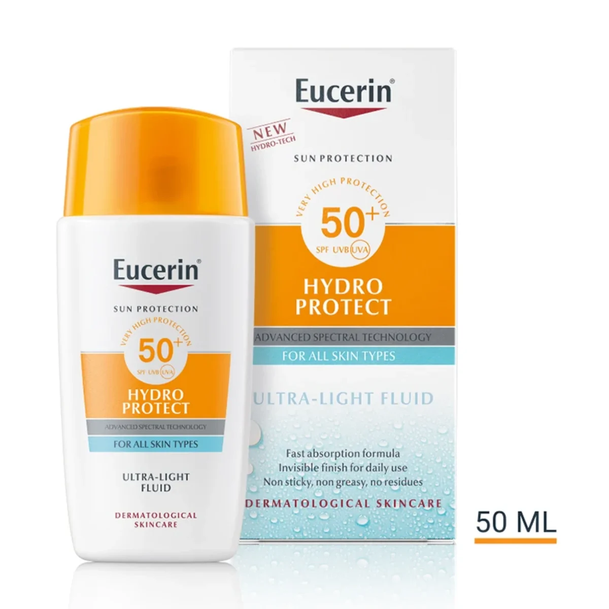 Eucerin Sun Hydro Protect Ultra Light Fluid SPF 50+, 50 ml