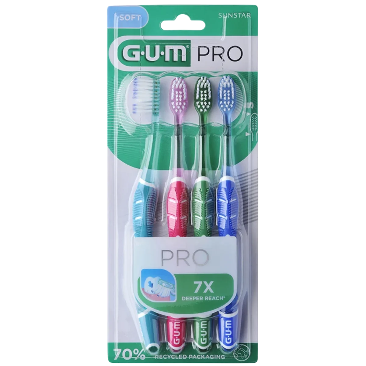 GUM Technique PRO mjuk tandborste 4st