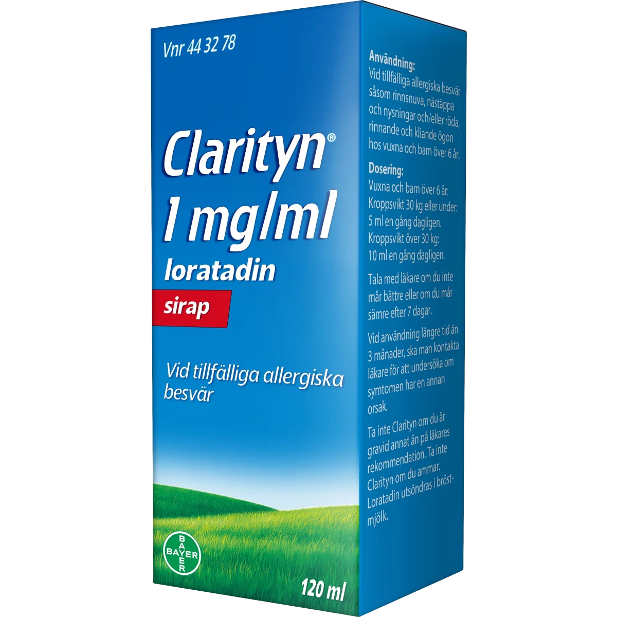 Clarityn Sirap 1mg/ml Flaska, 120 ml