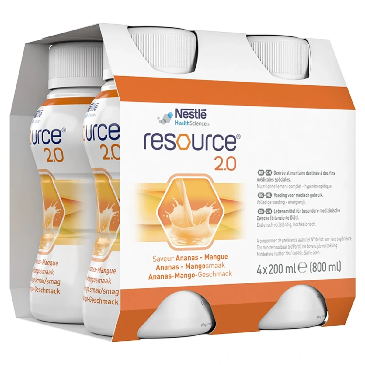 Resource 2.0 Ananas/Mango 4x200 ml