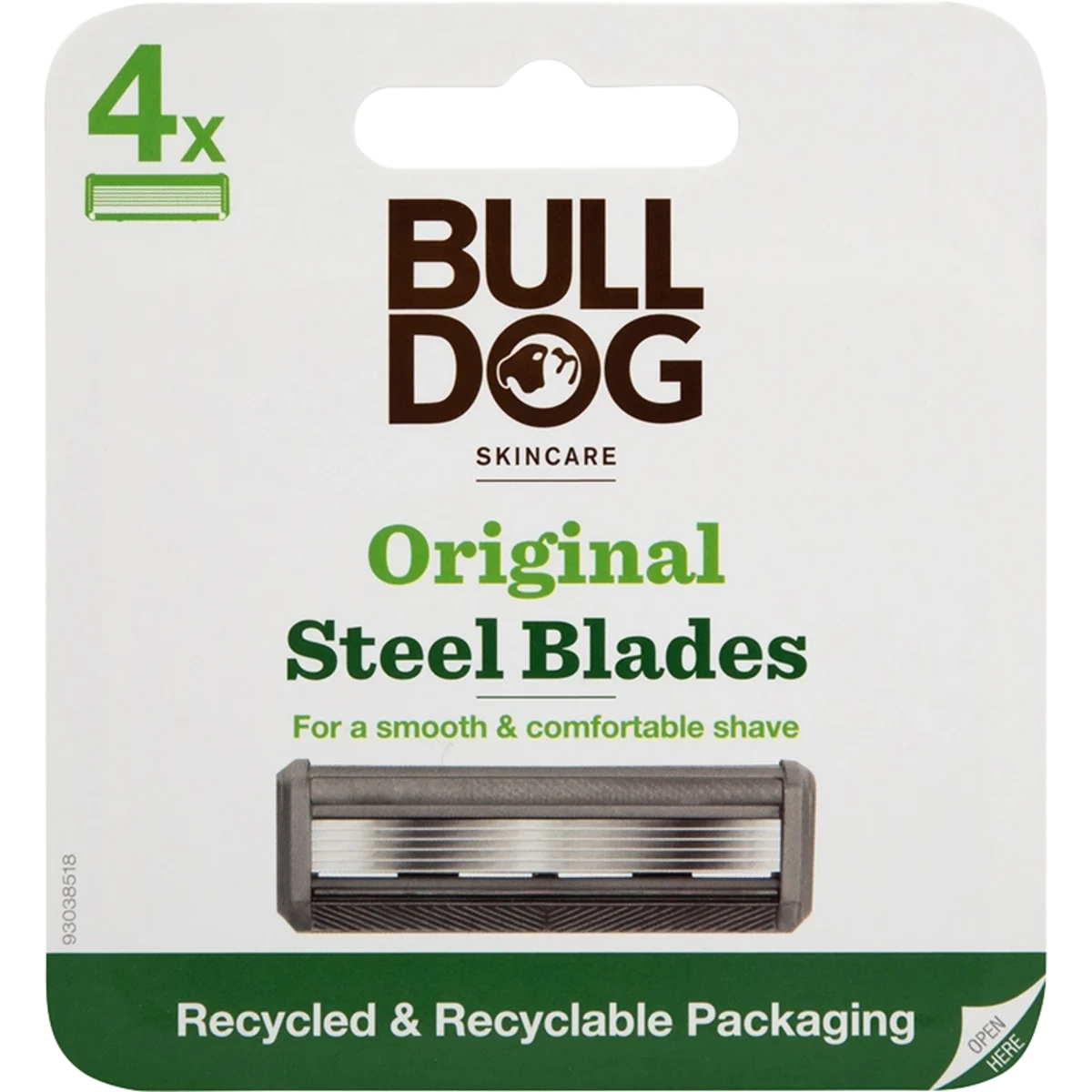 Bulldog Original Steel Blades Rakblad 4 st