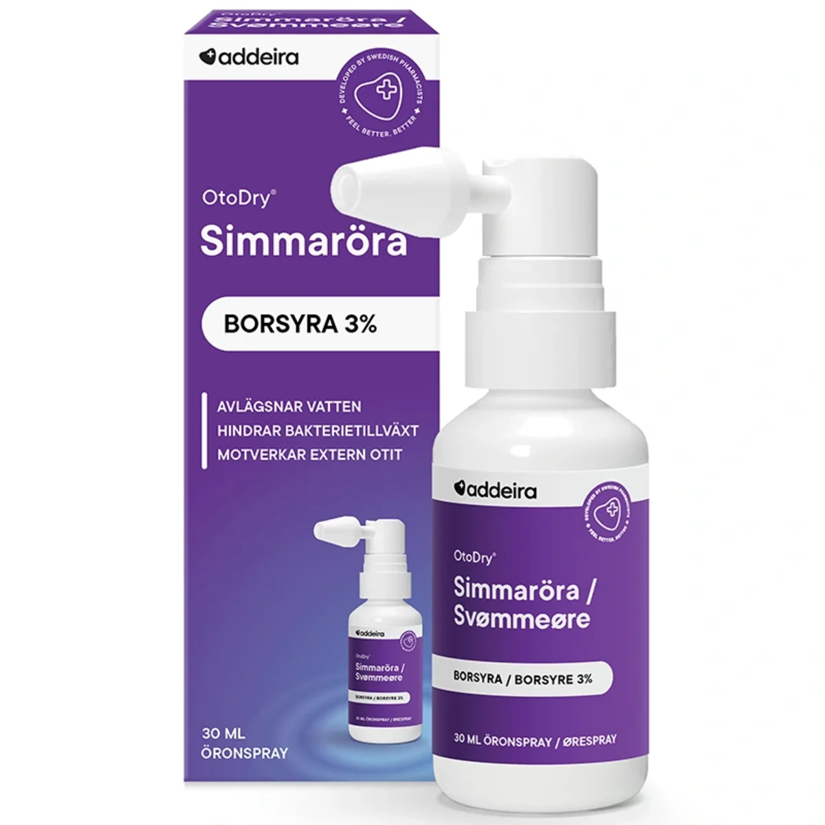Addeira OtoDry spray mot simmaröra 30 ml
