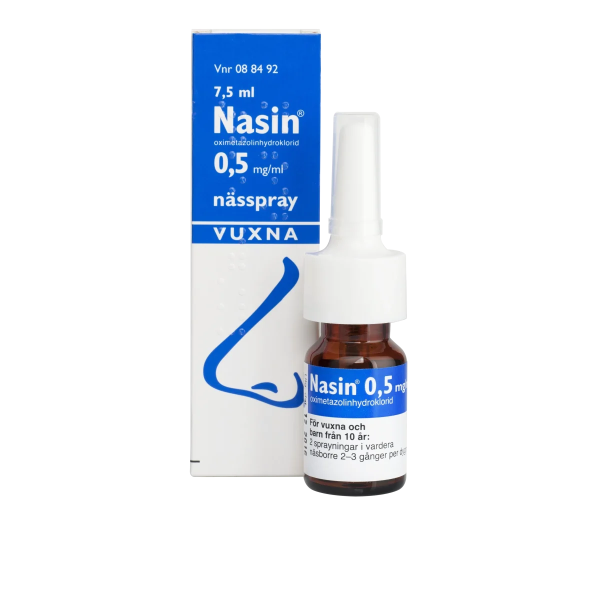 Nasin nässpray 0,5 mg/ml 7,5 ml