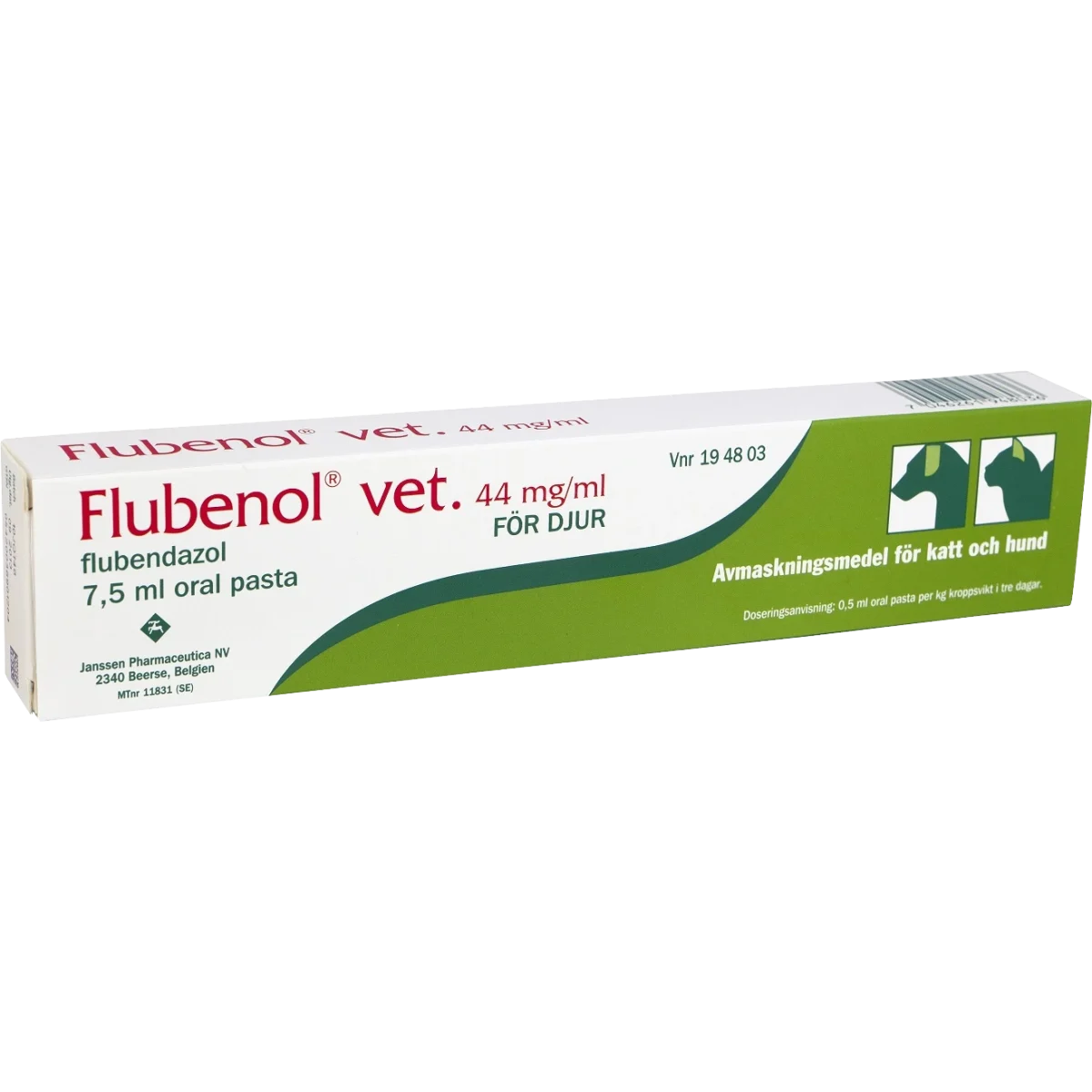 Flubenol vet. oral pasta med spruta 44 mg/ml 7,5 ml
