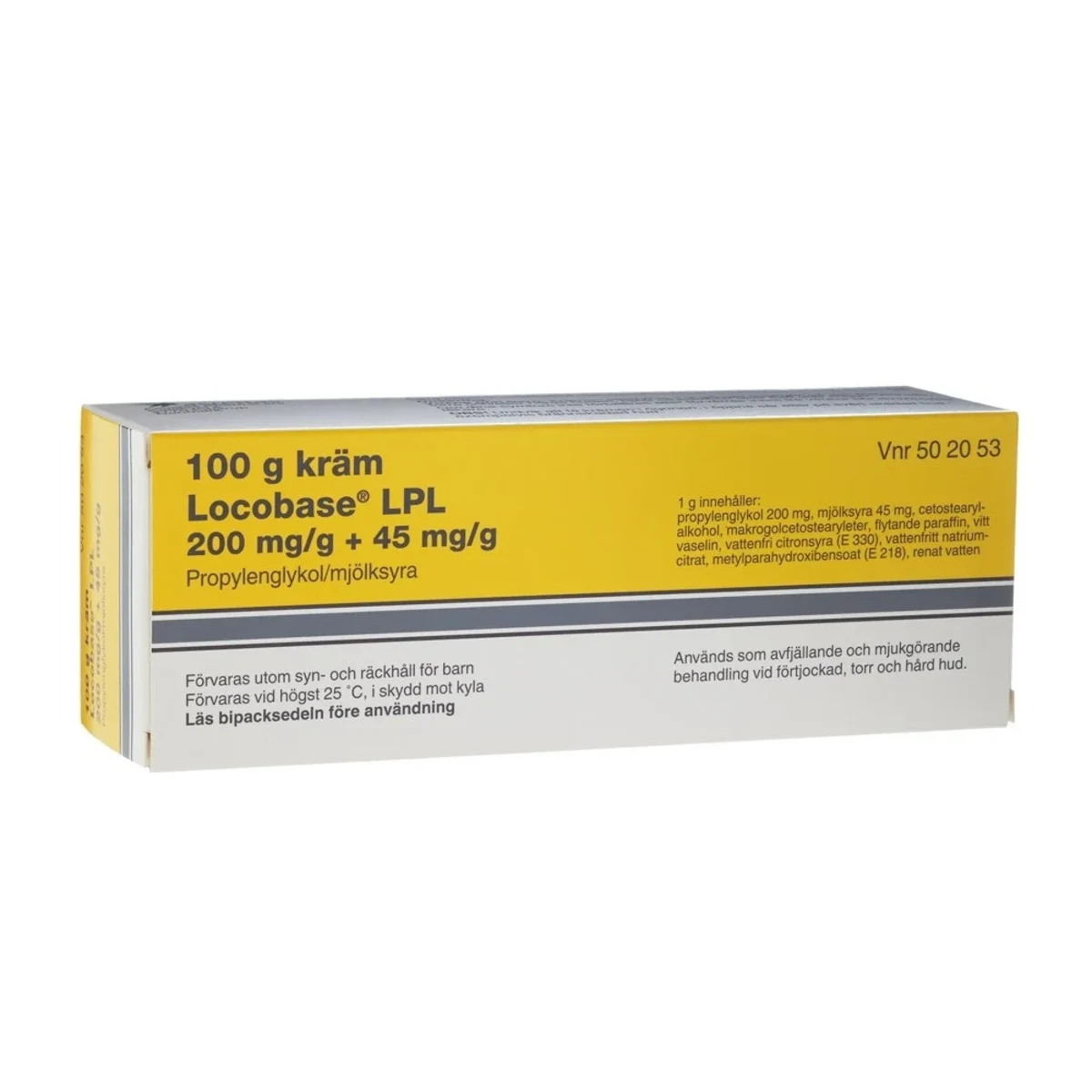 Locobase LPL Kräm 200mg/g+45mg/g 100 g