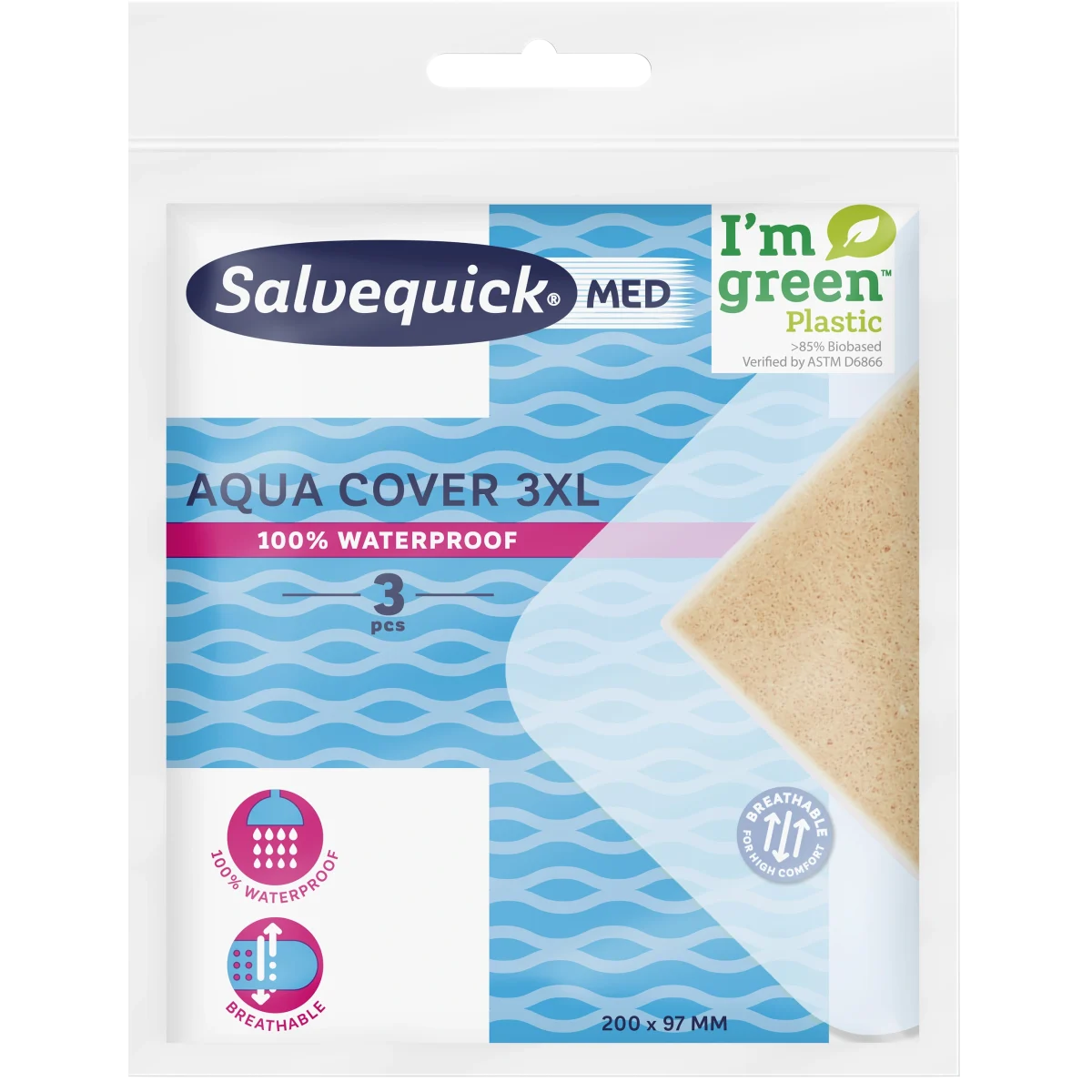 Salvequick MED Aqua Cover 3XL 3st