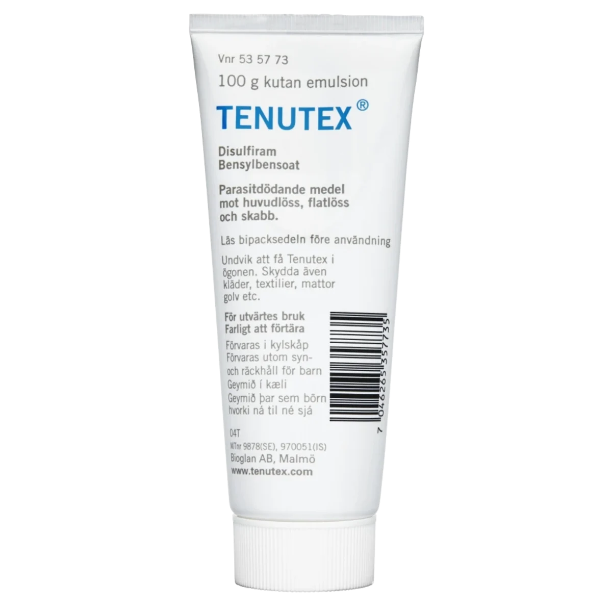Tenutex kutan emulsion 20 mg/g + 225 mg/g 100 g
