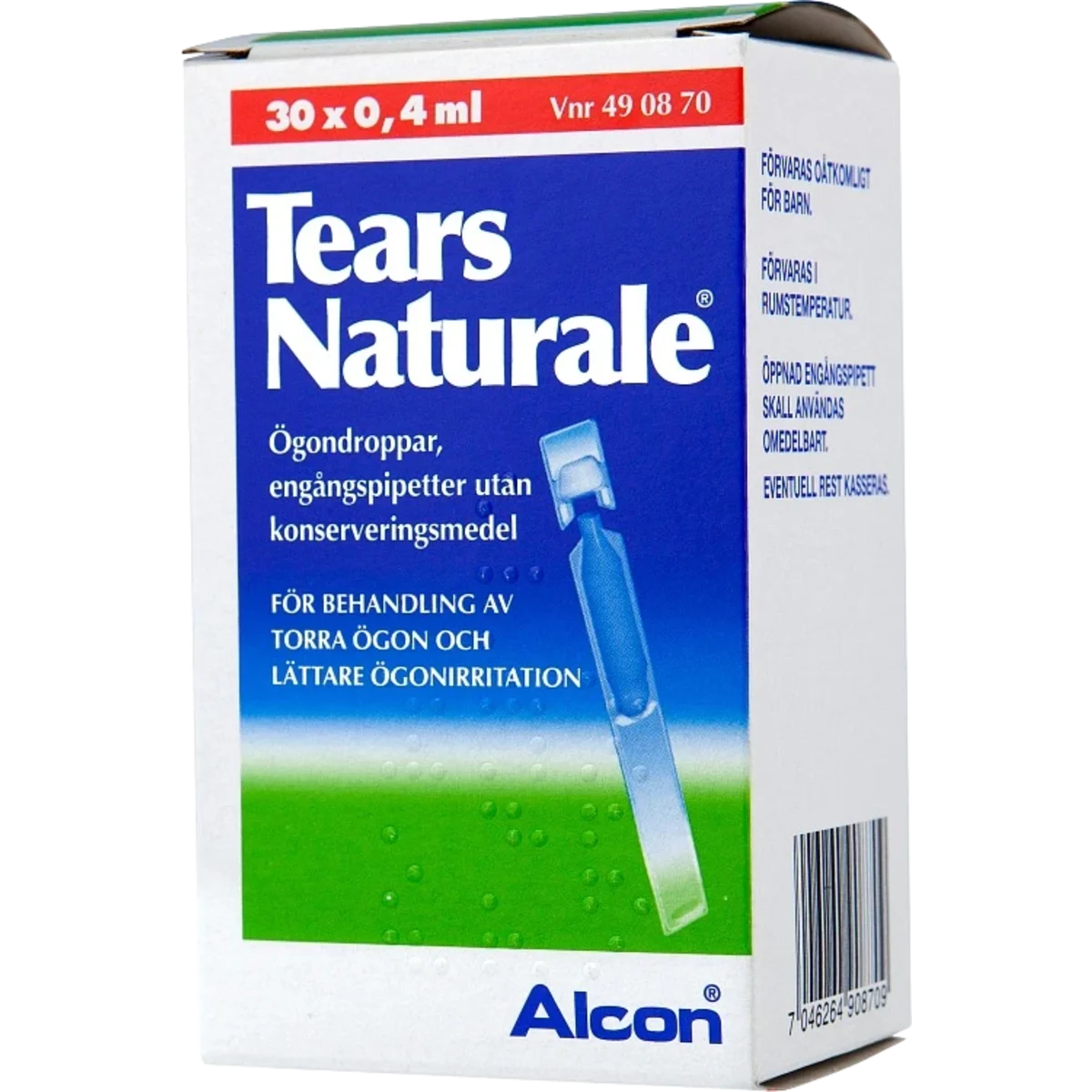 Tears Naturale ögondroppar endosbehållare 30 x 0,4 ml