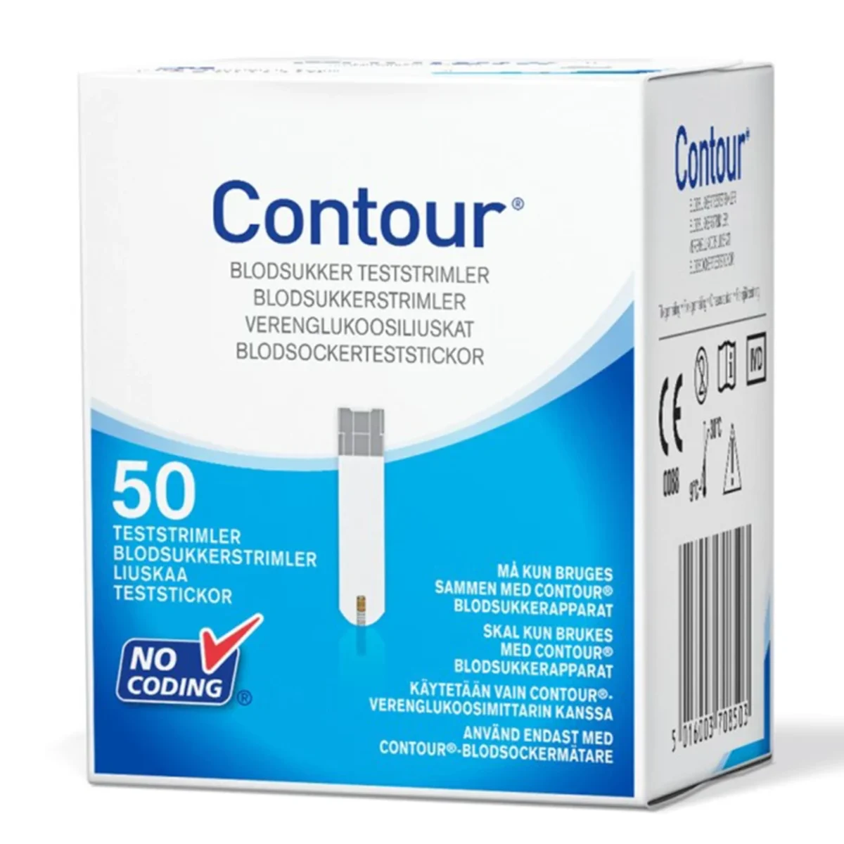 Contour teststickor 50 st