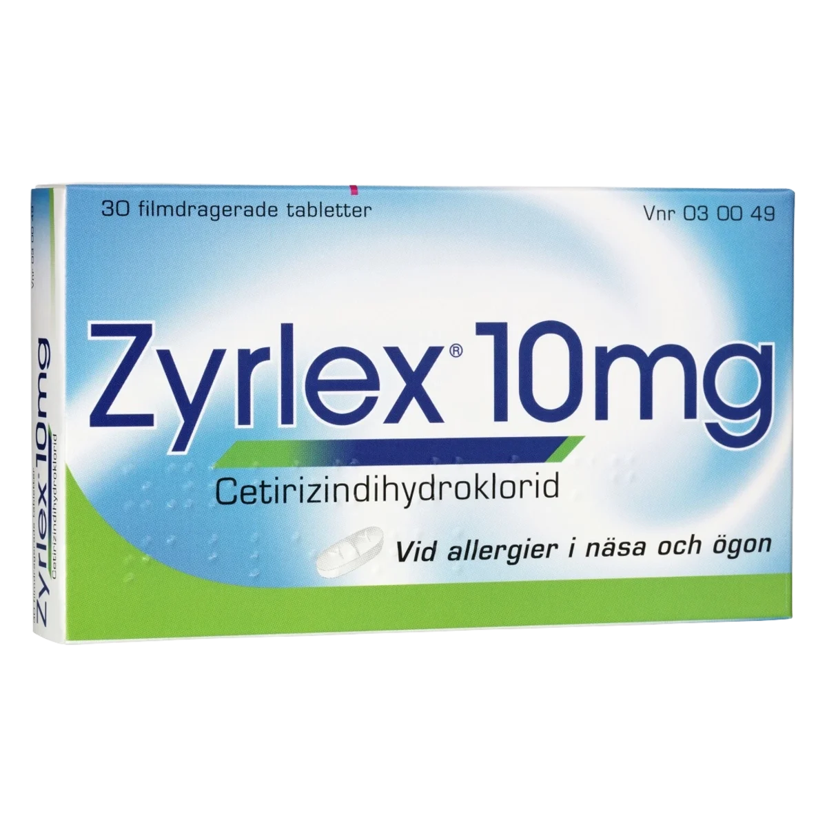 Zyrlex filmdragerad tablett 10 mg 30 st