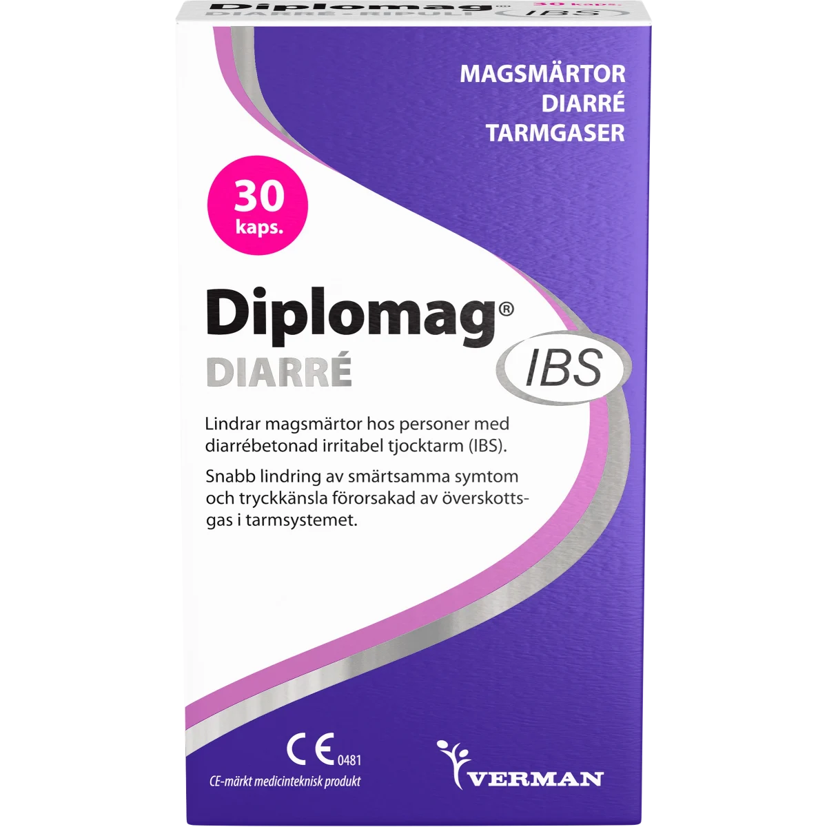 Diplomag IBS Diarré Kapslar 30 st