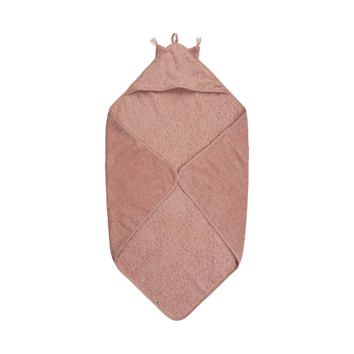 Pippi Organic Hooded Towel Misty Rose