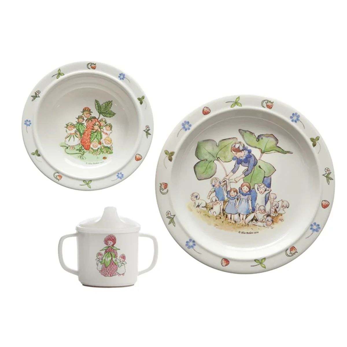 Elsa Beskow Barnservis Blomsterbarn