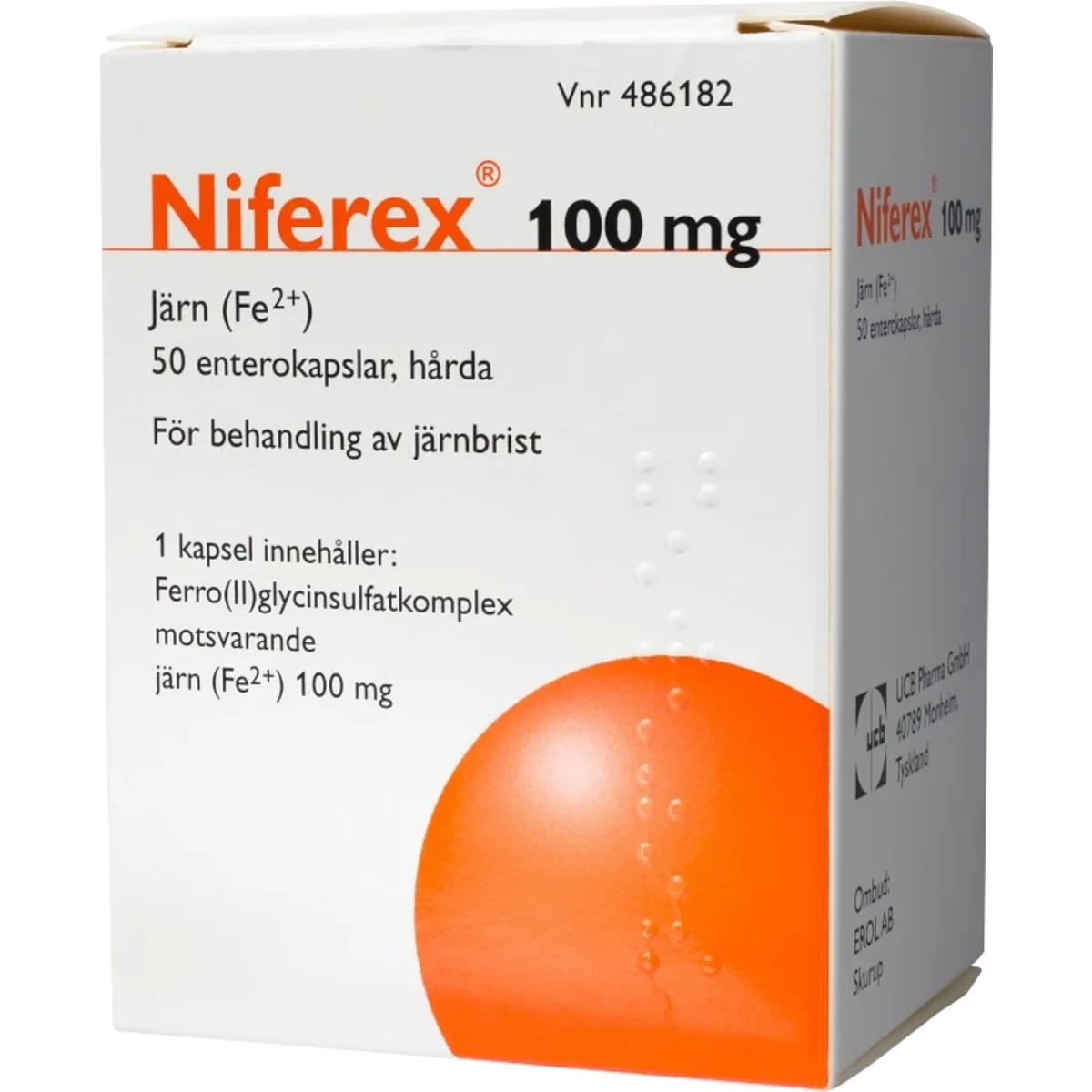 Niferex kapsel 100 mg 50 st