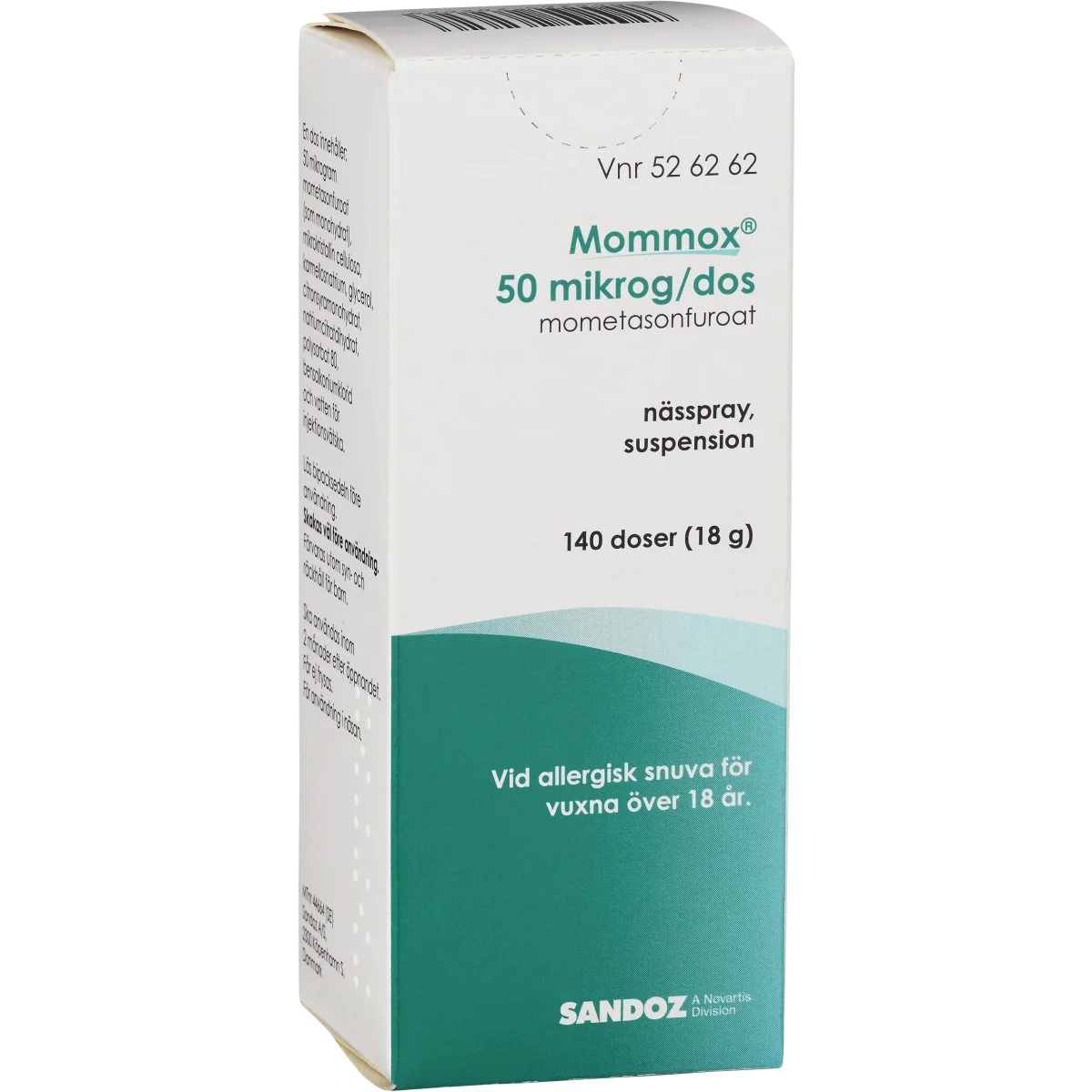 Mommox nässpray 50 µg/dos 140 doser
