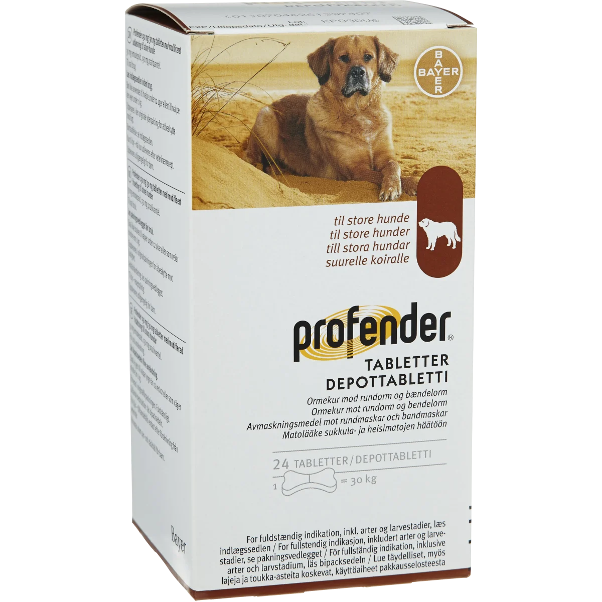 Profender Tablett med modifierad frisättning 150mg/30mg Blister, 24tabletter