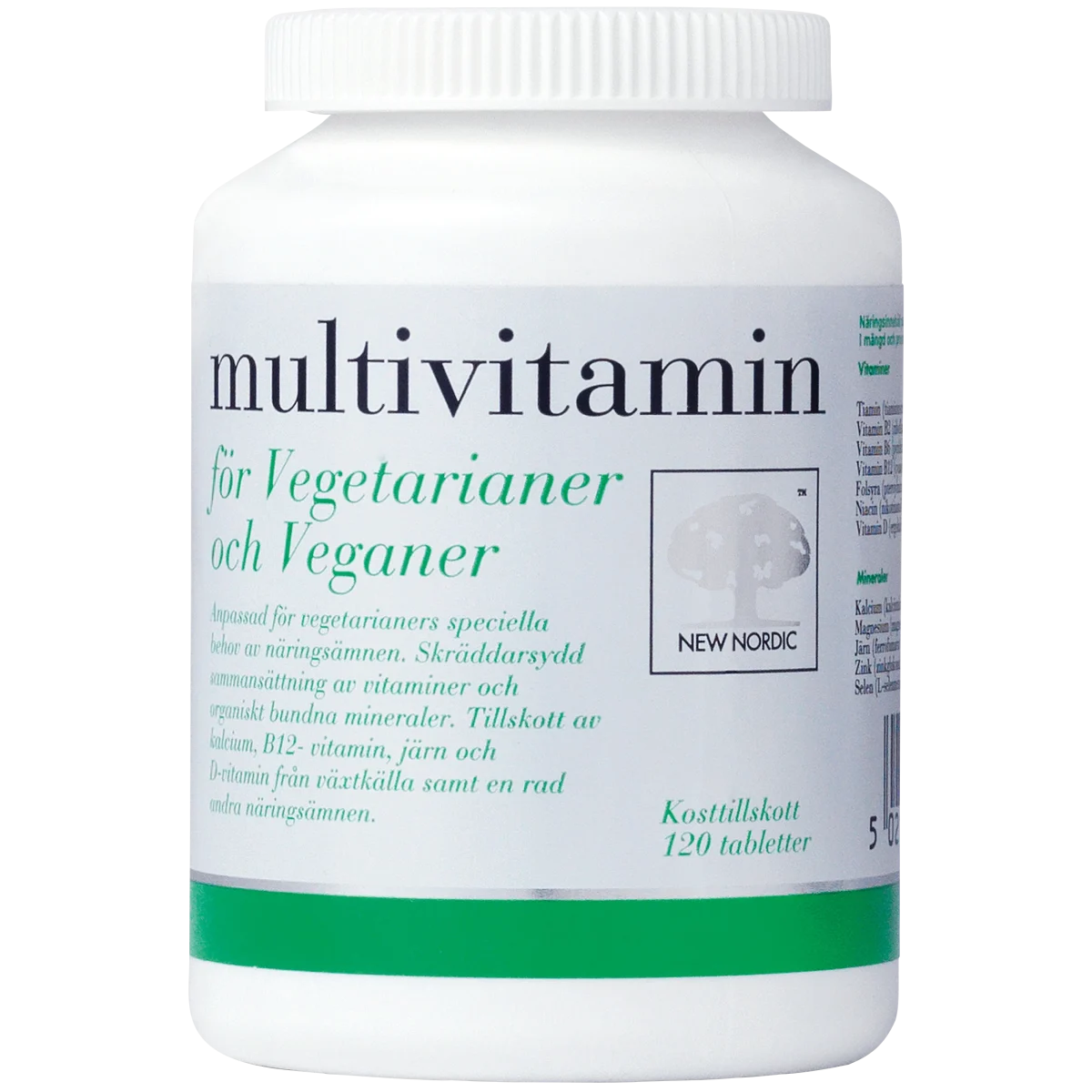 New Nordic Multivitamin för Vegetarianer & Veganer 120 st