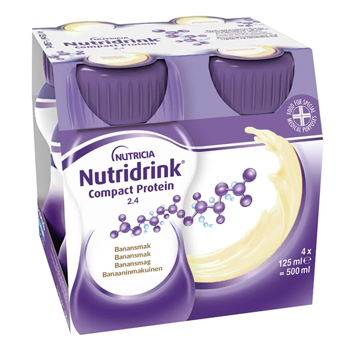 Nutridrink Compact Protein Banan 4x125 ml