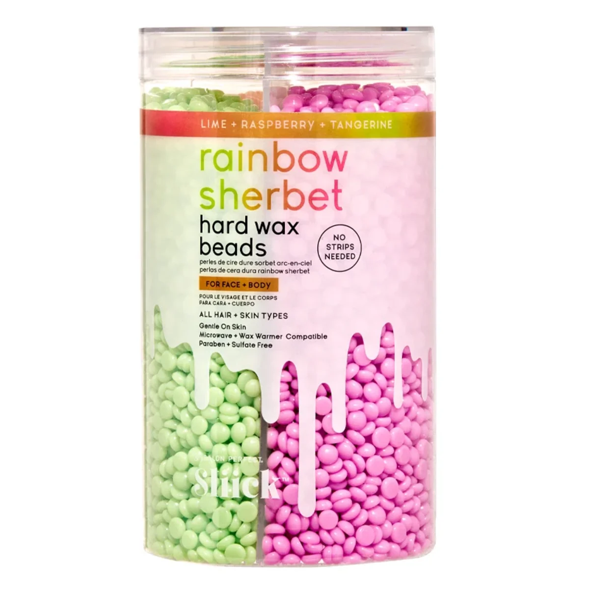 Sliick by Salon Perfect Hard Wax Beads Rainb Sherbet 425g