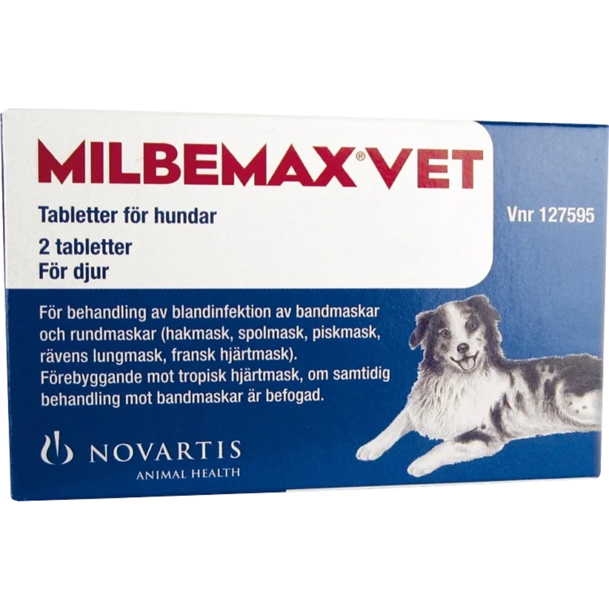 Milbemax vet. för hund tablett 2 st