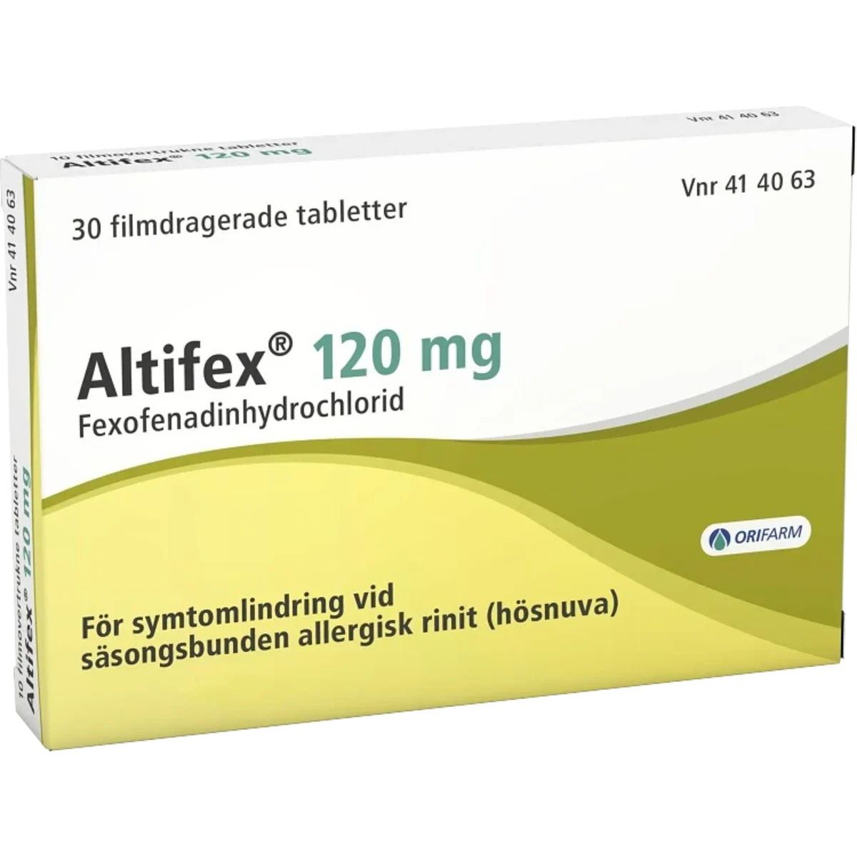 Altifex Orifarm filmdragerad tablett 120 mg 30 st