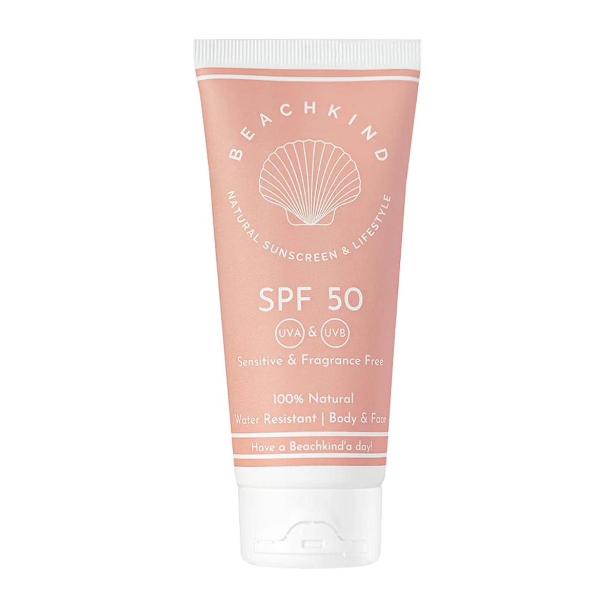 Beachkind Natural Sunscreen Sensitive Fragrance Free SPF 50, 100 ml
