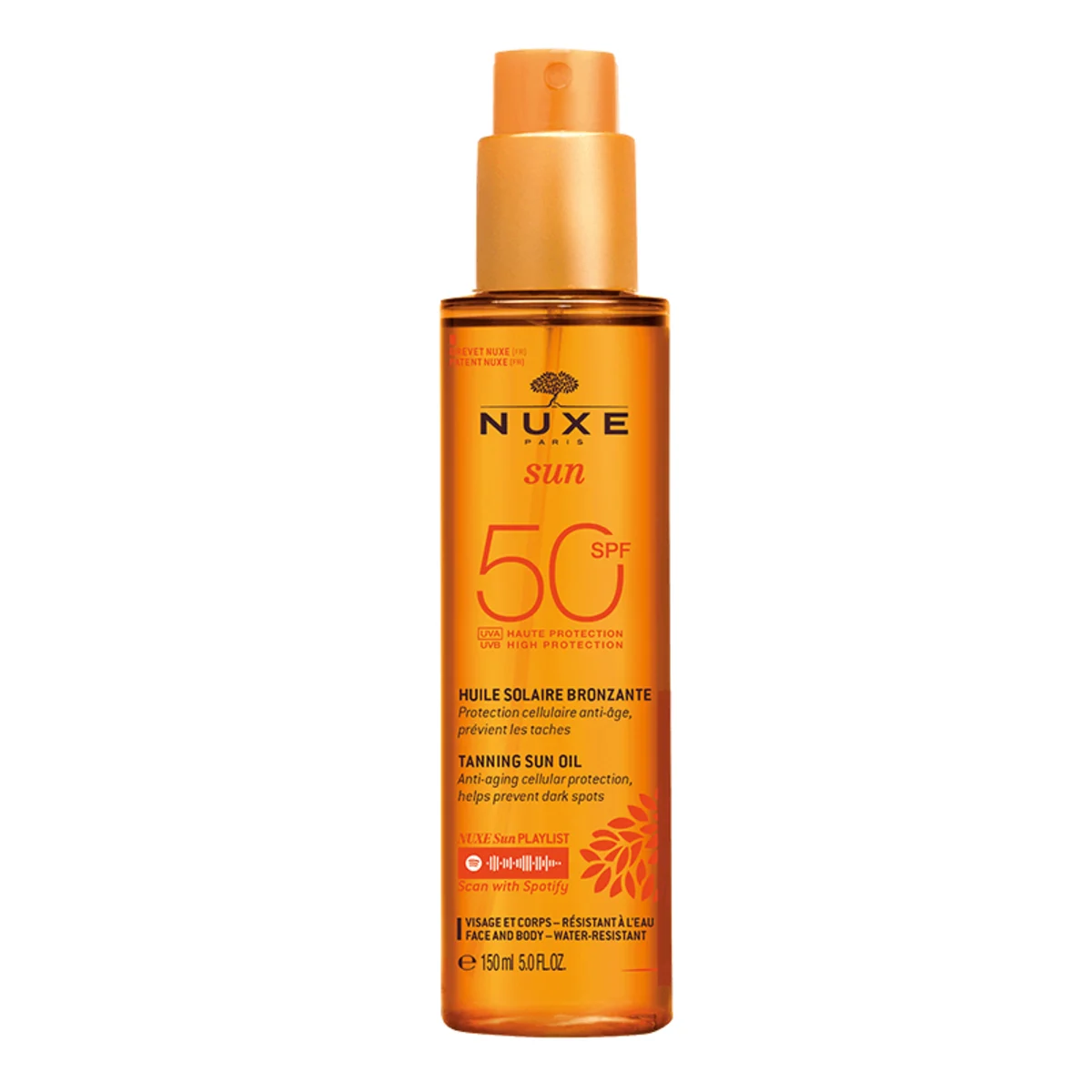 Nuxe Tanning Sun Oil SPF 50, 150 ml