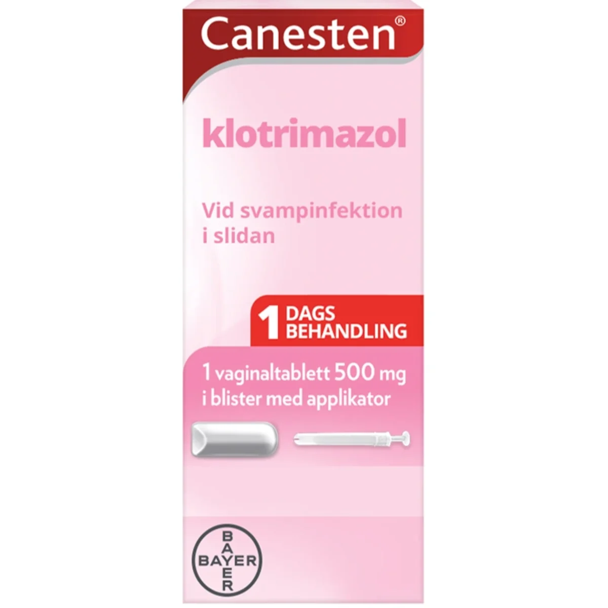 Canesten, vaginaltablett 500 mg 1 st