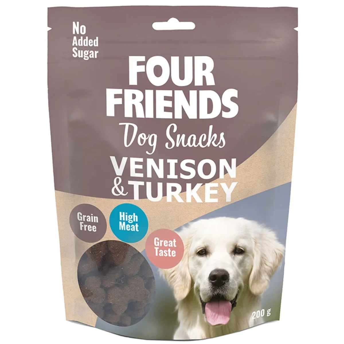 FourFriends Dog Snacks Venison & Turkey 200 g